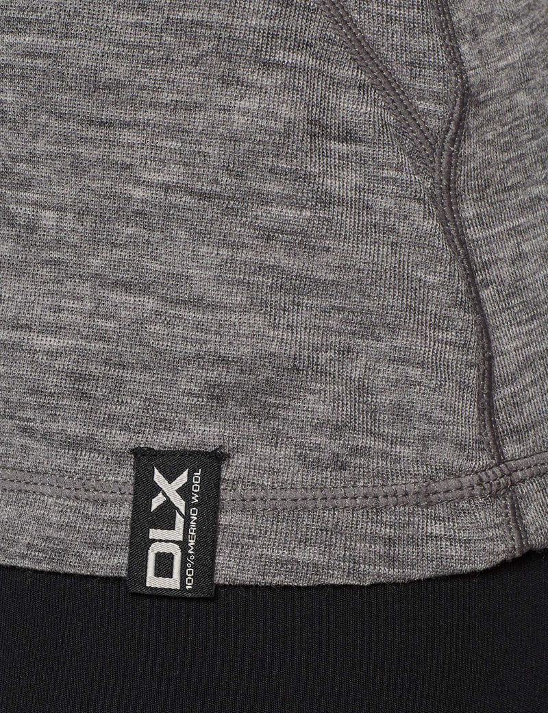 [Australia] - DLX Women's Libra Antibacterial Long-sleeved Baselayer Top XXL Dark Grey Marl 