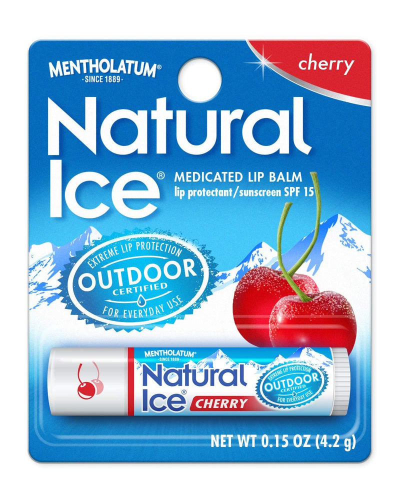 [Australia] - Natural Ice Cherry - SPF 15 lip balm in Pack of 12 (4.5g each), Cherry Flavor 