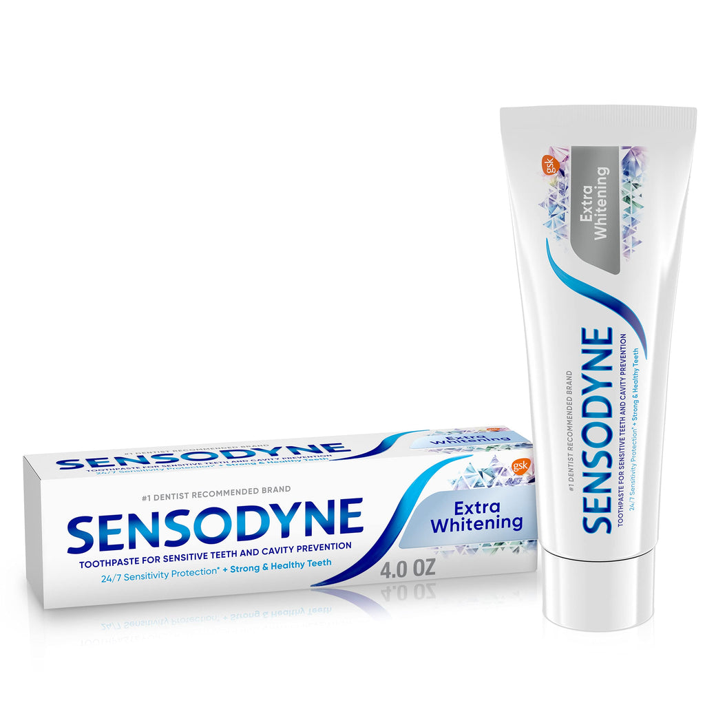 [Australia] - Sensodyne Extra Whitening Toothpaste for Sensitive Teeth, Cavity Prevention and Sensitive Teeth Whitening - 4 Ounces 