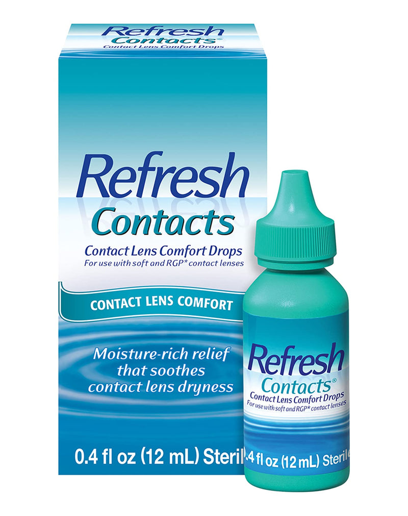 [Australia] - Refresh Contacts, Eye Drops, Contact Lens Comfort,Blue 0.4 Fl Oz Sterile 