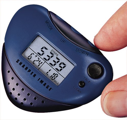 [Australia] - Sharper Image Talking Pedometer with Music and Clock (EB300) 