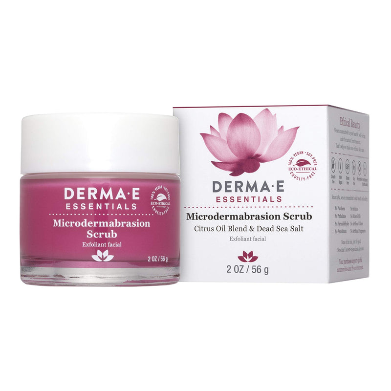 [Australia] - DERMA E Microdermabrasion Scrub with Dead Sea Salt & Citrus Essential Oils – Facial Exfoliating Scrub Smooths, Revitalizes and Renews – Ideal for Scars and Wrinkles, 2oz 
