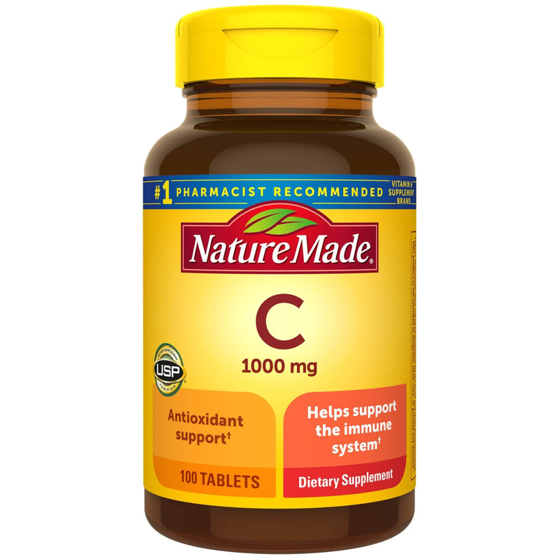 [Australia] - Nature Made Vitamin C 1000 mg, 100 Tablets, Helps Support the Immune System 100 Count (Pack of 1) 