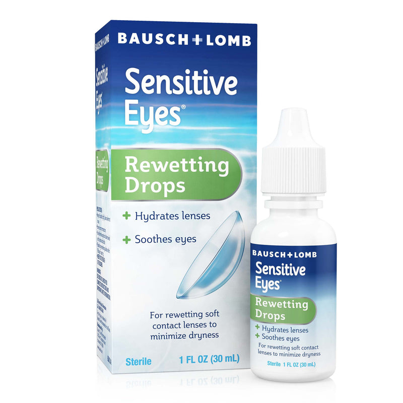 [Australia] - Contact Lens Solution by Bausch & Lomb, for Rewetting Soft Contact Lenses, 1 Fl Oz 