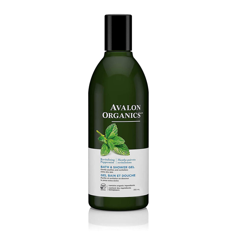 [Australia] - Avalon Organics Bath & Shower Gel, Revitalizing Peppermint, 12 Oz 