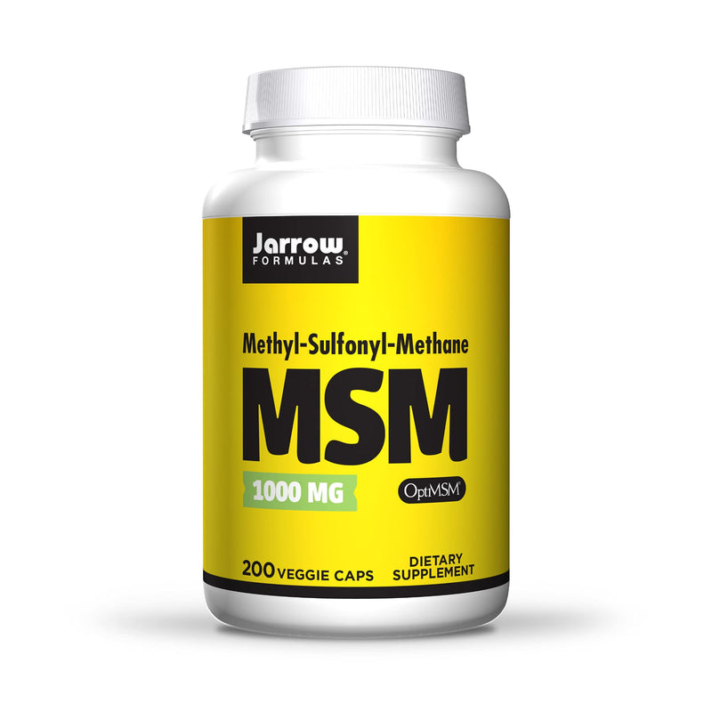 [Australia] - Jarrow Formulas MSM 1000 mg - 200 Veggie Caps - Methylsulfonylmethane - Important Source of Organic Sulfur - Strengthens Joints - Up to 200 Servings Veggie Cap 200 Count (Pack of 1) 