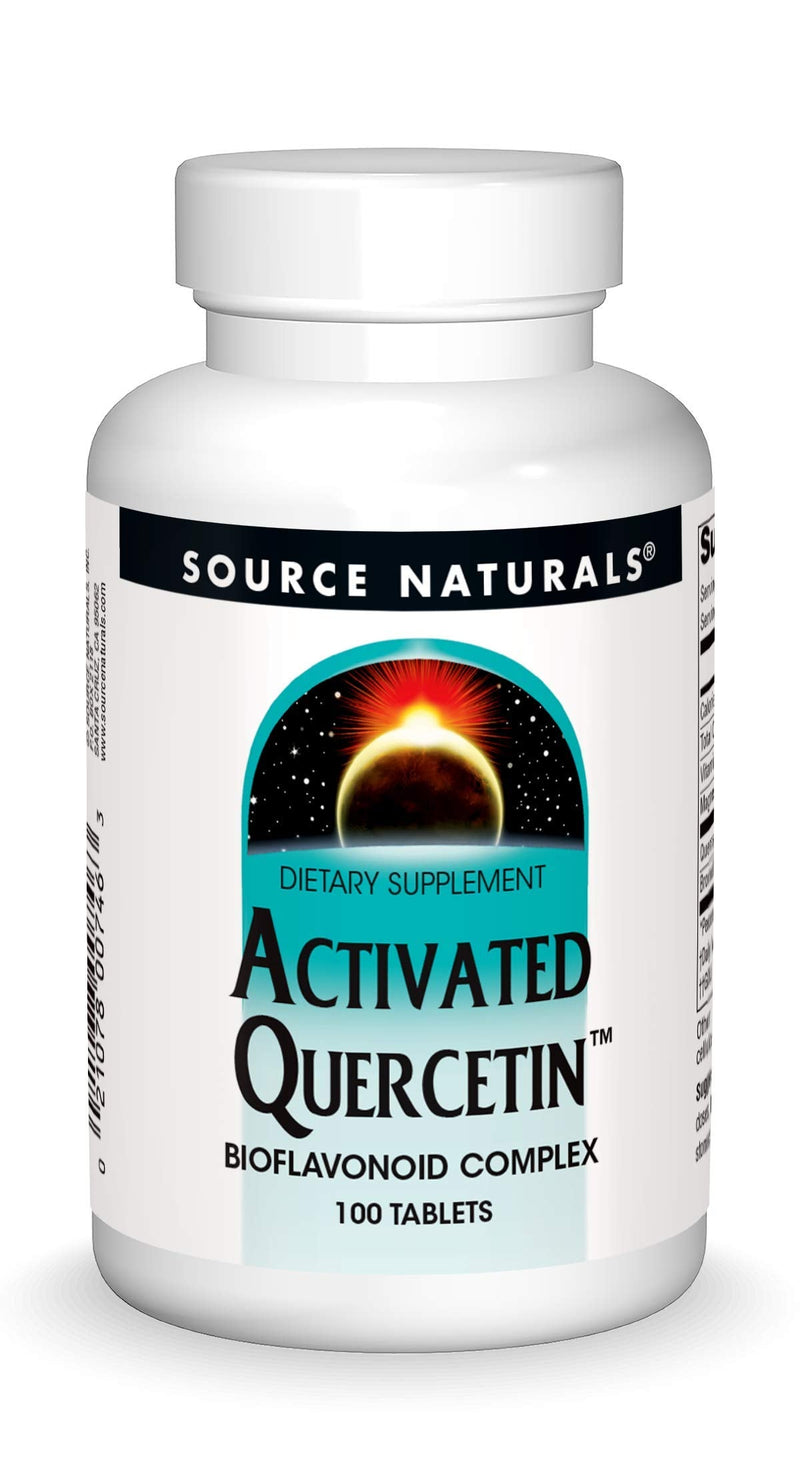 [Australia] - Source Naturals Activated Quercetin - Plant-Derived Bioflavonoid Complex - Seasonal & Immune Defense - 100 Tablets Vegetarian Friendly 