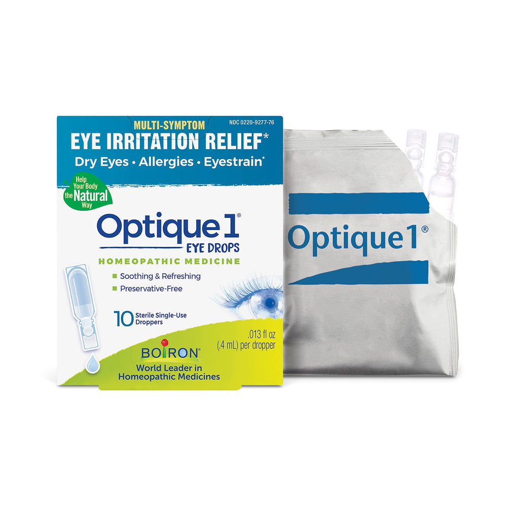 [Australia] - Boiron Optique 1 Eye Drops for Relief from Eye Irritation, Dry Eyes, Allergies, or Eyestrain - 10 Count. 10 Count (Pack of 1) 