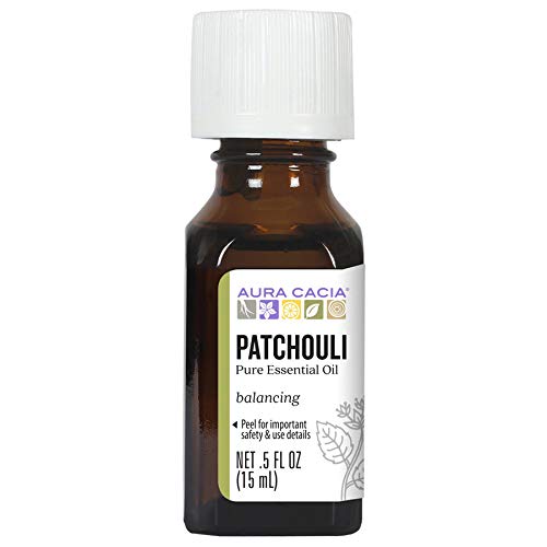 [Australia] - Aura Cacia 100% Dark Patchouli Essential Oil | GC/MS Tested for Purity | 15 ml (0.5 fl. oz.) | Pogostemon cablin 