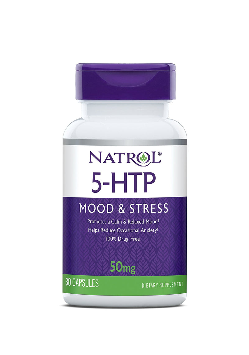 [Australia] - Natrol 5-HTP 50mg Capsules, 30-Count Capsule 30 Count (Pack of 1) 