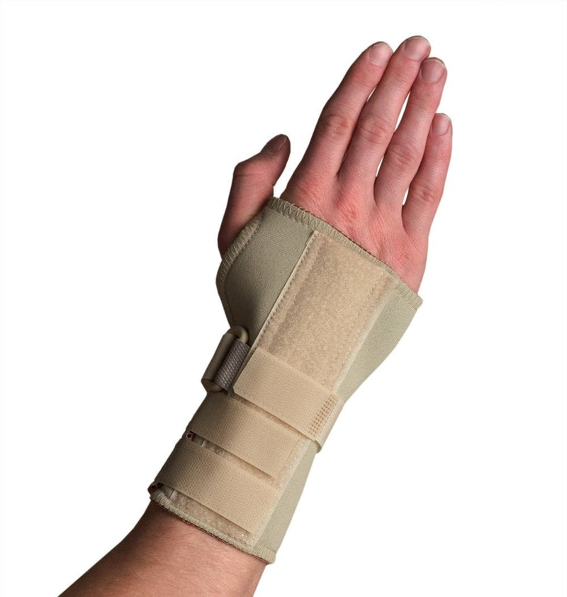[Australia] - Swede-O 84268 Thermoskin Carpal Tunnel Base Wrist Support with Dorsal Stay, Left, Medium, Beige 