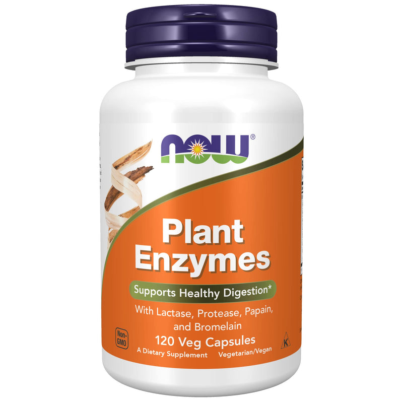 [Australia] - NOW Supplements, Plant Enzymes with Lactase, Protease, Papain and Bromelain, 120 Veg Capsules 1 