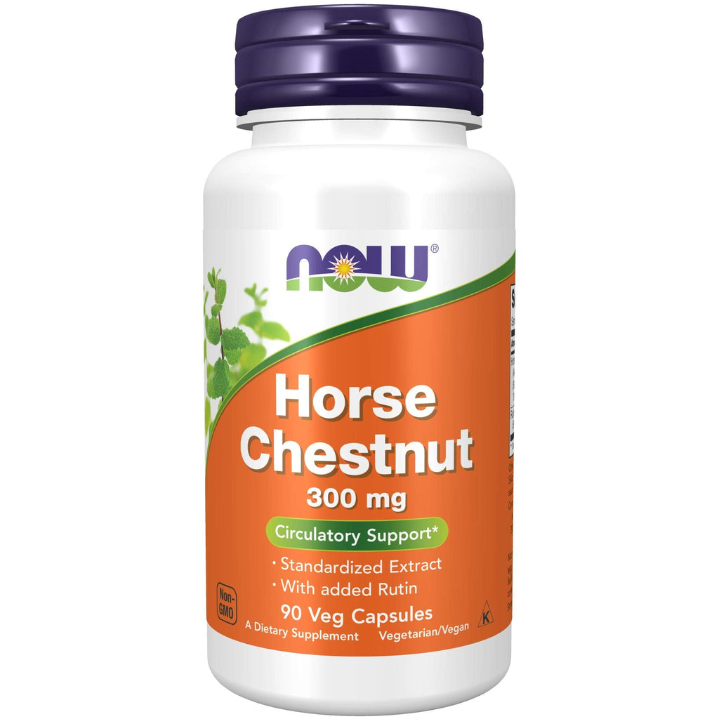 [Australia] - NOW Supplements, Horse Chestnut 300 mg with Added Rutin, Circulatory Support*, 90 Veg Capsules 