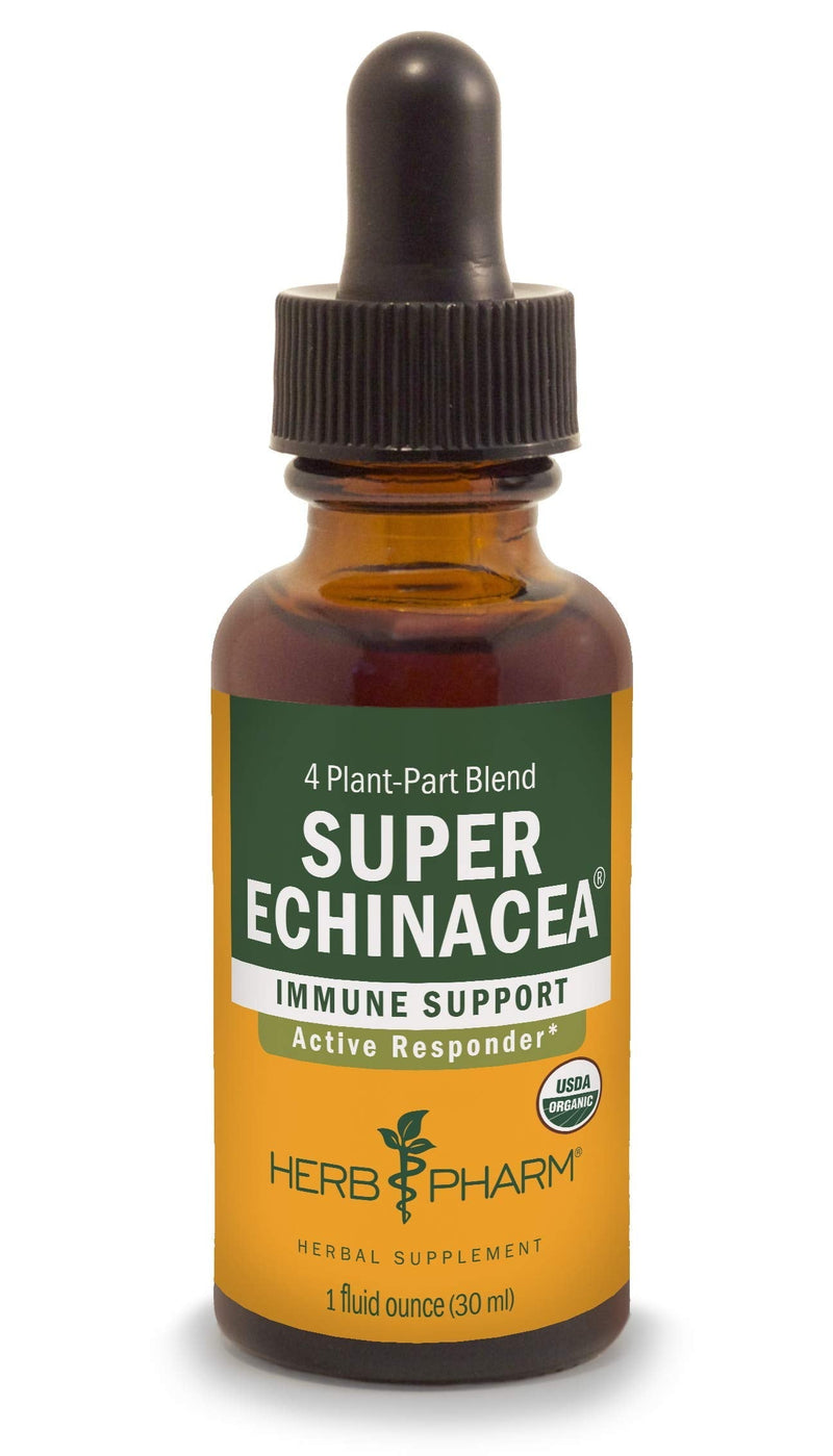 [Australia] - Herb Pharm Certified Organic Super Echinacea Liquid Extract for Active Immune System Support - 1 Ounce (DSUPER01) 
