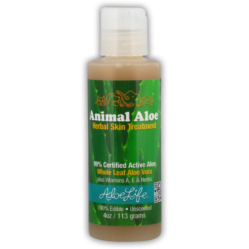 [Australia] - Aloe Life - Animal Aloe, Pet-Safe Digestive Aid & Skin Treatment Gel, Helps to Soothe Hotspots, Flea Bites & Irritation, Supports Your Pet’s Digestive Health & Overall Wellness, Fragrance-Free (4 oz) 