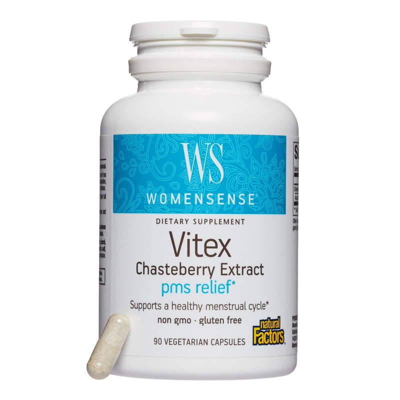 [Australia] - WomenSense by Natural Factors, Vitex Chasteberry Extract, Helps Sooth Symptoms of PMS and Menopause, 90 capsules (90 servings) 1 