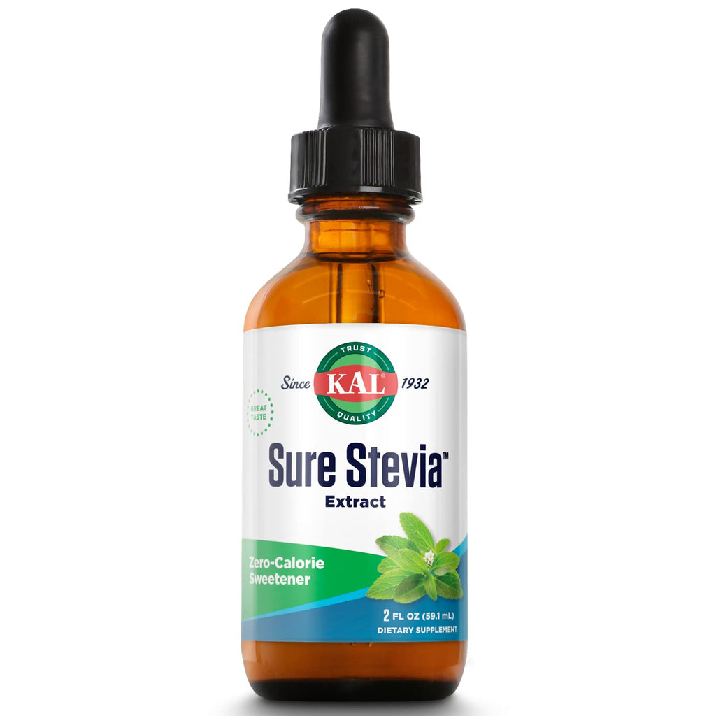 [Australia] - KAL Sure Stevia Liquid Extract 2 oz | Best-Tasting, Zero Calorie, Low Glycemic | For Baking & Adding to Beverages | 385 Servings 