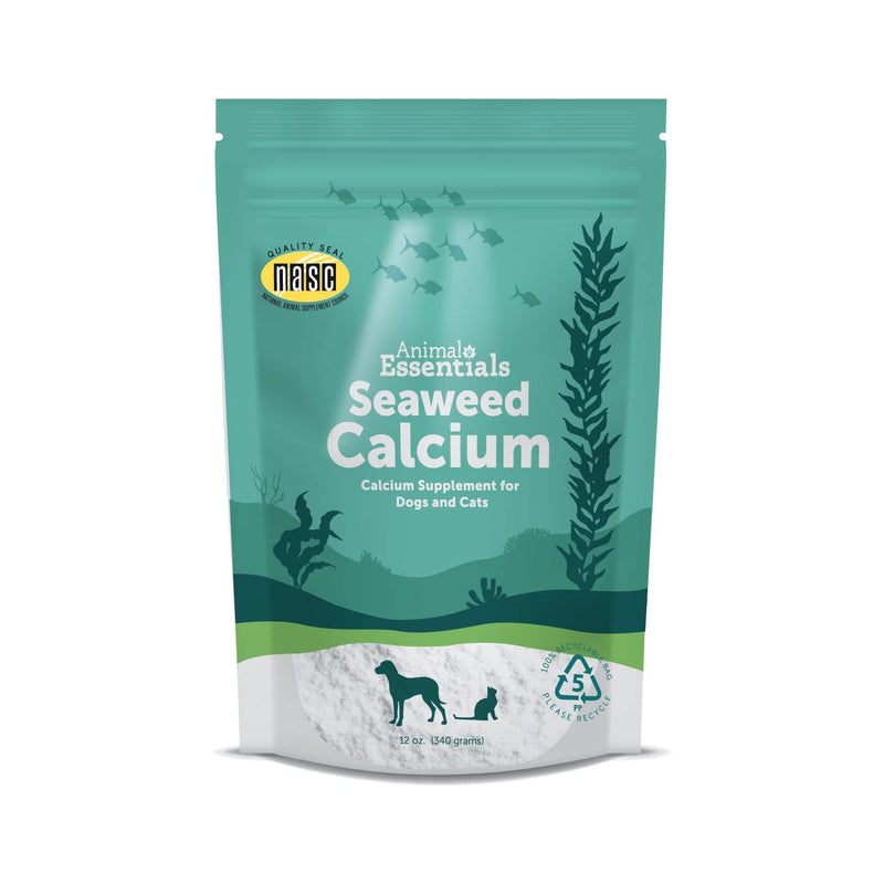 [Australia] - Animal Essentials Seaweed Calcium Supplement for Dogs & Cats, 12 oz - Iceland Seaweed Magnesium, Boron, Zinc 