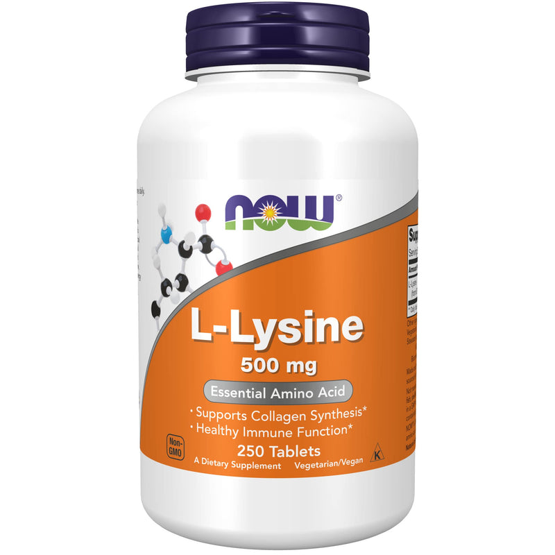 [Australia] - NOW Supplements, L-Lysine (L-Lysine Hydrochloride) 500 mg, Amino Acid, 250 Tablets 