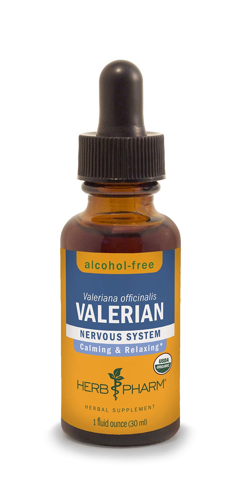 [Australia] - Herb Pharm Certified Organic Valerian Root Liquid Extract for Relaxation and Restful Sleep, Alcohol-Free Glycerite, 1 Ounce 1 Fl Oz (Pack of 1) 