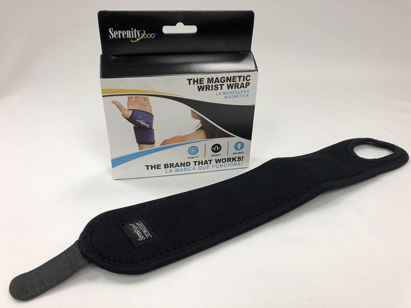 [Australia] - Serenity2000 Magnetic Therapy Wrist Support Wrap with Thumb Loop for Pain and Inflammation - Contains 13 Magnets, 400 Gauss Per Magnet 