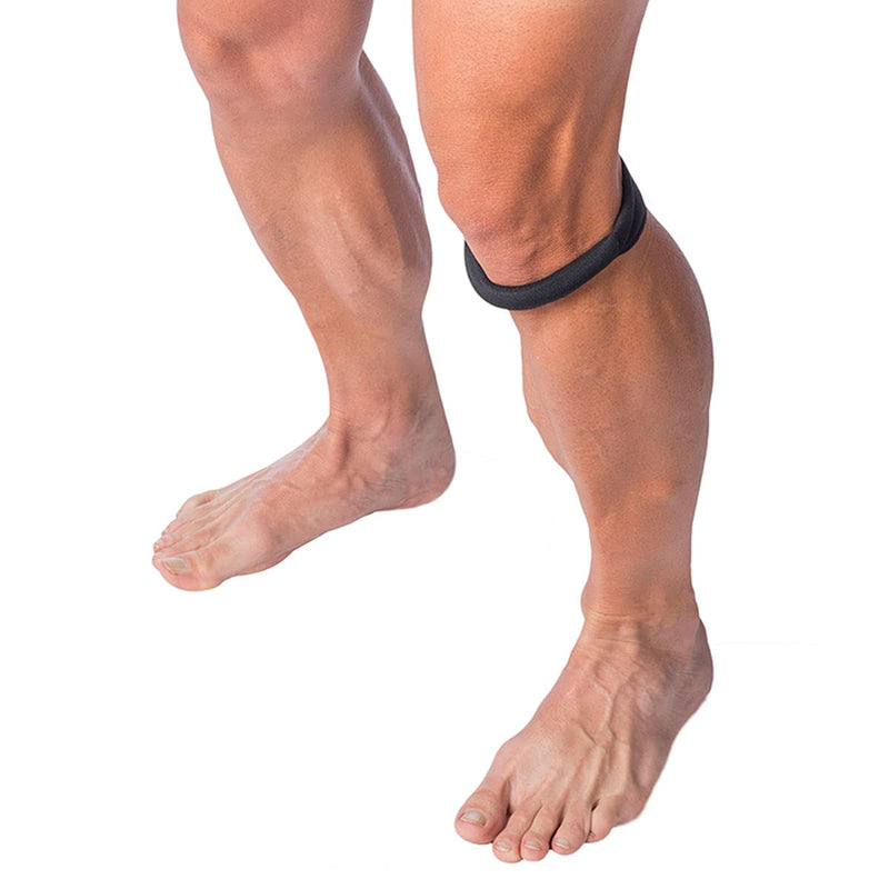 [Australia] - Cho-Pat Original Knee Strap, Patella Support for Runner’s Knee, Jumper’s Knee, Osgood Schlatter’s, and Chondromalacia, Black, Large Large (Pack of 1) 