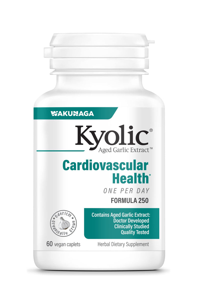[Australia] - Kyolic Aged Garlic Extract Formula 250, Cardiovascular Health, One Per Day, 60 Vegan Capsules (Packaging May Vary) 60 Count (Pack of 1) 