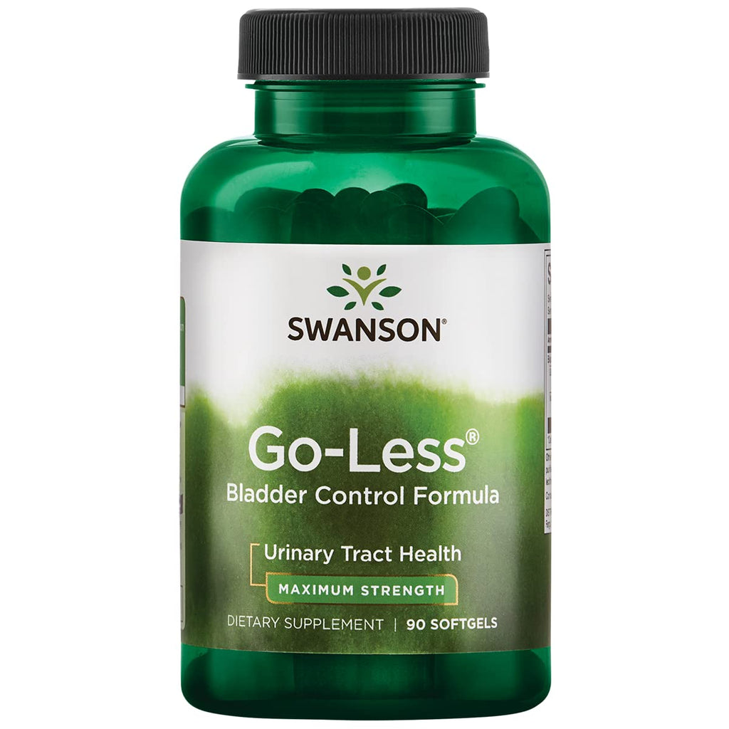 [Australia] - Swanson Go-Less Bladder Control Formula - Promotes Urinary Tract Health and Healthy Bladder Support - Natural Supplement for Adults with Pumpkin Seed Extract - (90 Softgels) 1 Pack 