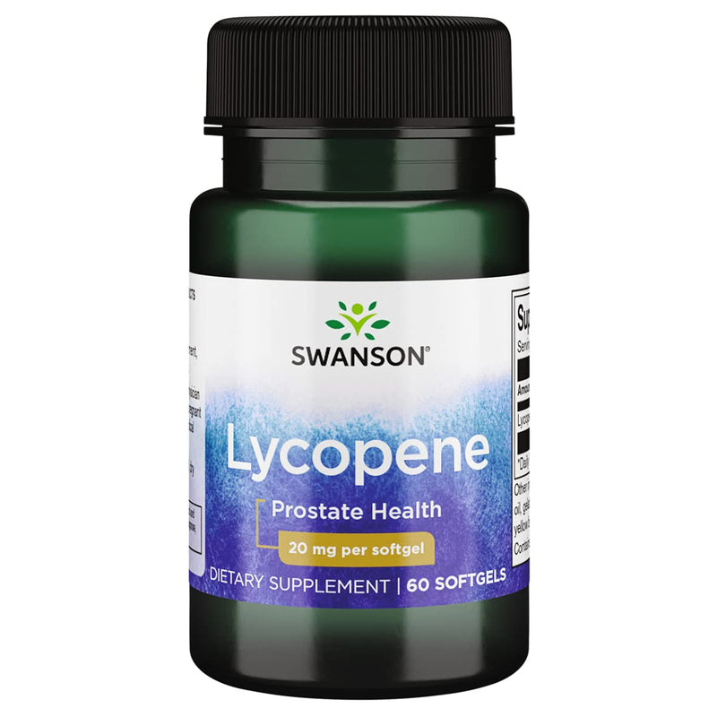 [Australia] - Swanson Lycopene Supplement, Prostate Health Supplement 20 mg, 60 Softgels 1 