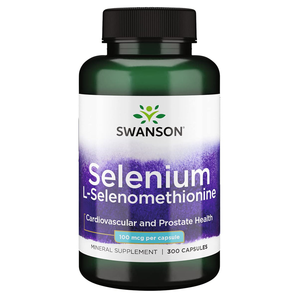[Australia] - Swanson Selenium (L-Selenomethionine) 100 mcg 300 Capsules 