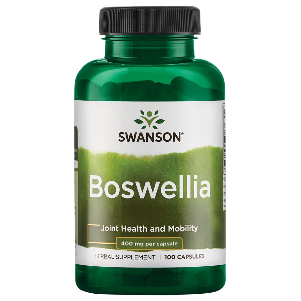 [Australia] - Swanson Boswellia Joint Flexibility Movement Support Ayurvedic Herb (boswellia serrata Resin) 400 mg per Capsule 800 mg per Serving 100 Count 