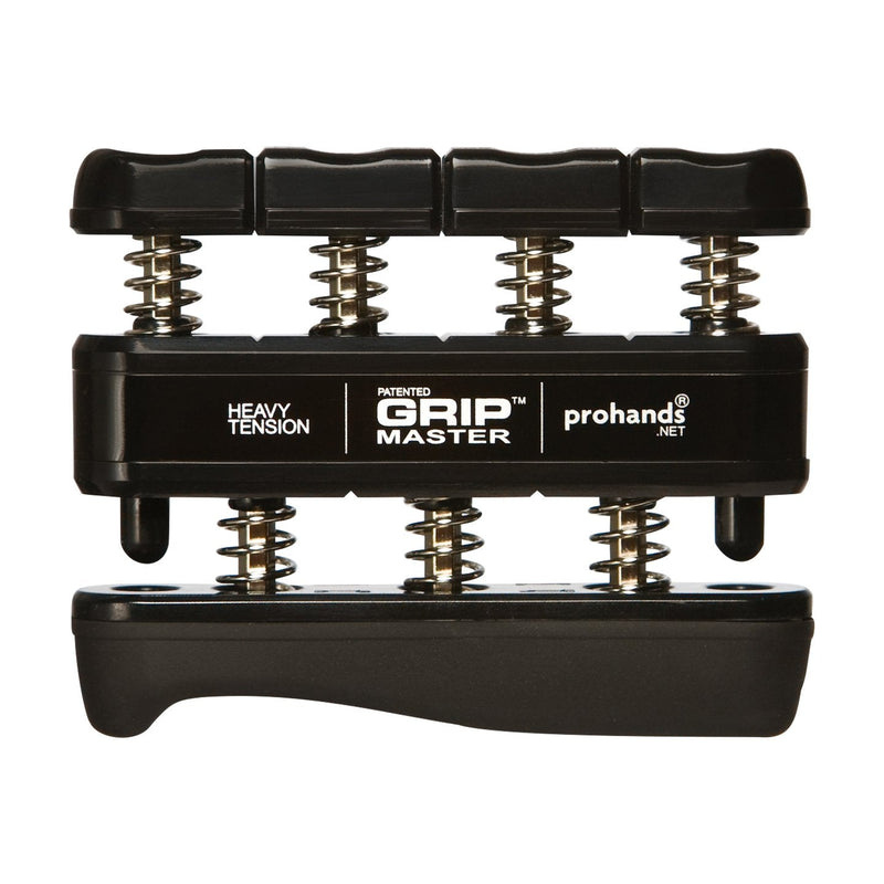 [Australia] - PROHANDS Gripmaster Hand Exerciser, Finger Exerciser (Hand Grip Strengthener), Spring-Loaded, Finger-Piston System, Isolate & Exercise Each Finger 9 lb (Heavy Tension) Black - Gripmaster 