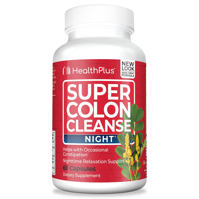 [Australia] - Health Plus Super Colon Cleanse, Night Formula Capsules, 60-Count 