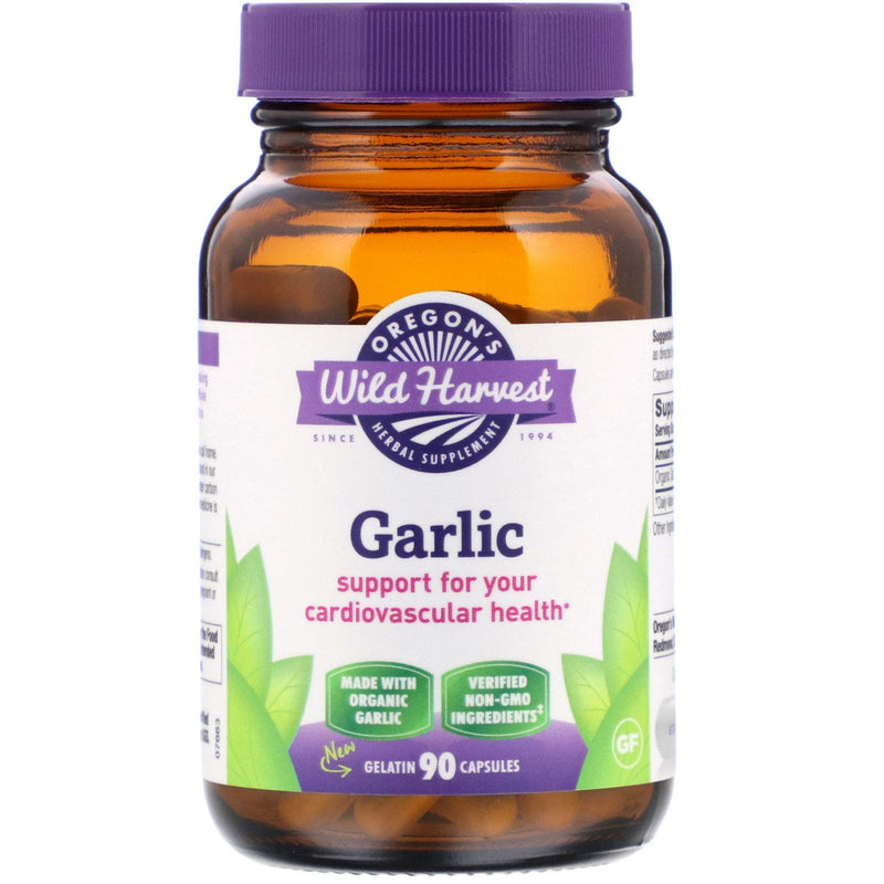 [Australia] - Oregon's Wild Harvest, Certified Organic Garlic Capsules, Non-GMO, 1575 MGS, 90 Ct 