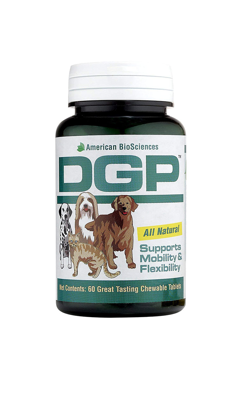 [Australia] - American BioSciences DGP, Joint Relief Formula for Pets, Works Quickly to Support Mobility, Flexibility and Enhanced Energy, 60 All-Natural Chewable Tablets 