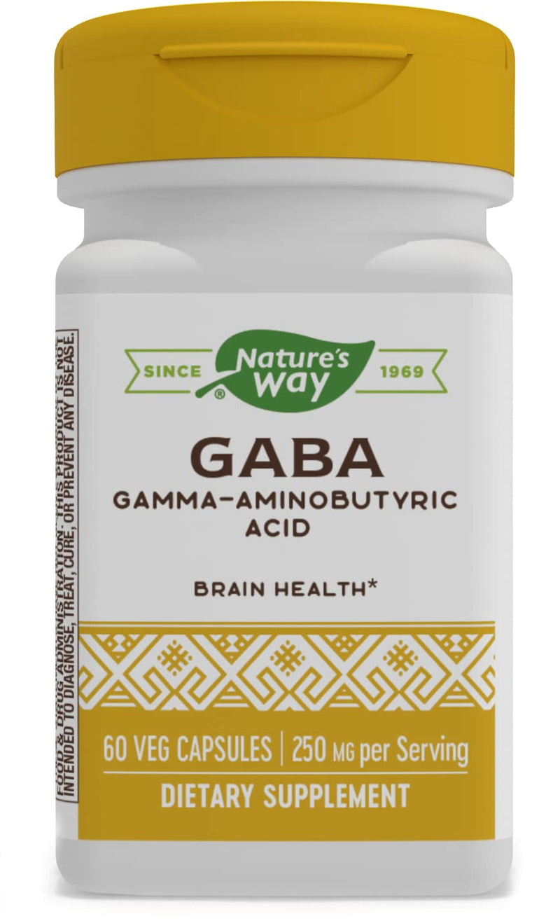 [Australia] - Enzymatic Therapy GABA, Gamma-Aminobutyric Acid 250 mg Potency, 60 VCaps (Packaging May Vary) 