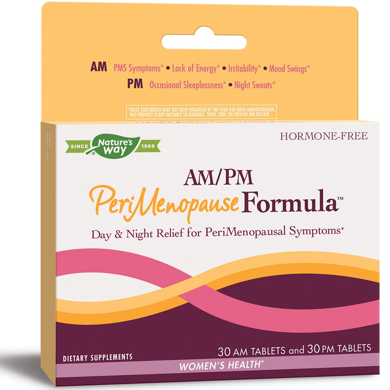 [Australia] - Nature's Way AM/PM PeriMenopause Formula Hormone-Free Day & Night Relief, 30AM & 30PM Tablets 