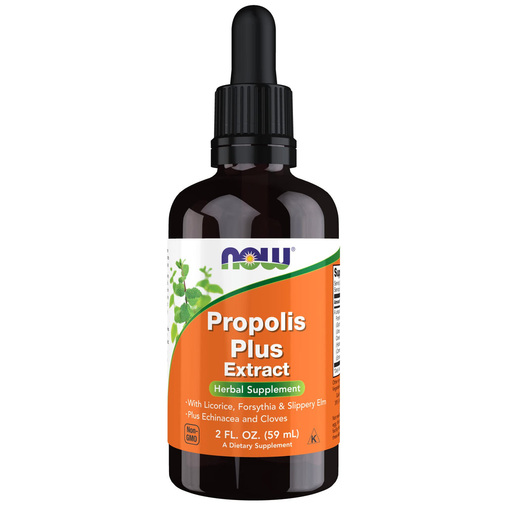 [Australia] - NOW Supplements, Propolis Plus Extract Liquid with Dropper, Herbal Supplement, 2-Ounce 