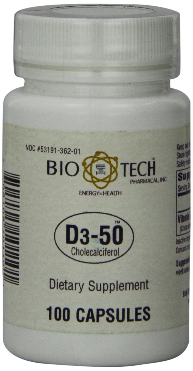 [Australia] - Bio-Tech Pharmacal - D3-50 - 100 Count Standard Packaging 