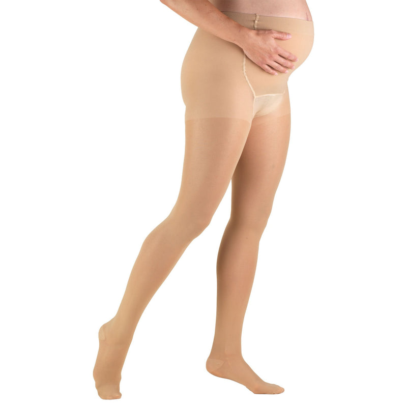 [Australia] - Truform Sheer Maternity Pantyhose, 20-30 mmHg Compression, Tummy Support, 20 Denier Medium Beige 