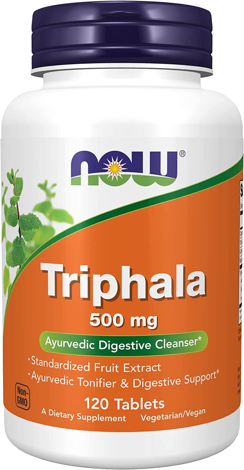 [Australia] - NOW Supplements, Triphala 500 mg, Combination of Harada, Amla and Behada, 120 Tablets 