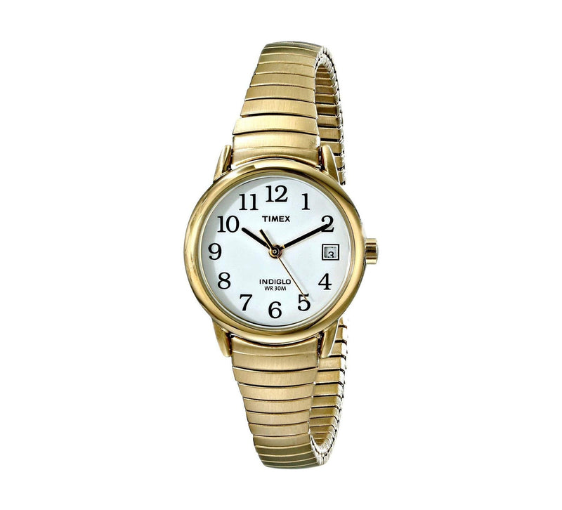 [Australia] - Timex Women's Easy Reader 25mm Date Watch Gold-Tone/White 