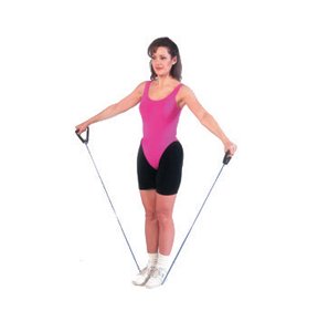 [Australia] - CanDo Exercise Tubing with Handles, Red, 36 Inch 36" Red (light) 