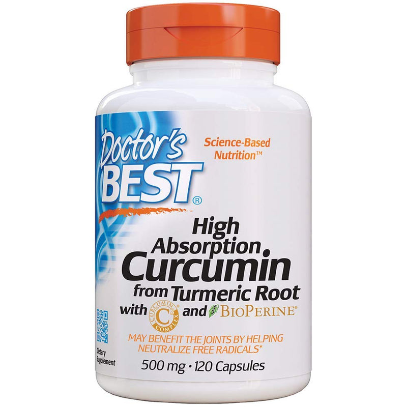 [Australia] - Doctor's Best DRB-00107 High Absorption Curcumin From Turmeric Root with C3 Complex & BioPerine 500mg (120 Capsules) 