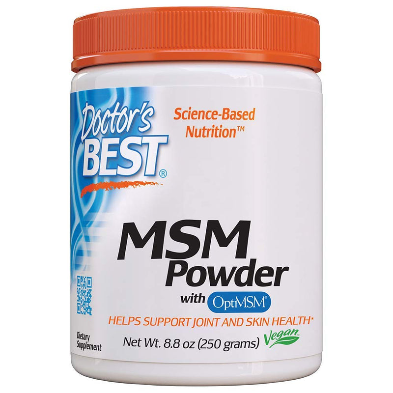 [Australia] - Doctor's Best MSM Powder with OptiMSM, Non-GMO, Vegan, Gluten Free, Soy Free, 250 Grams 