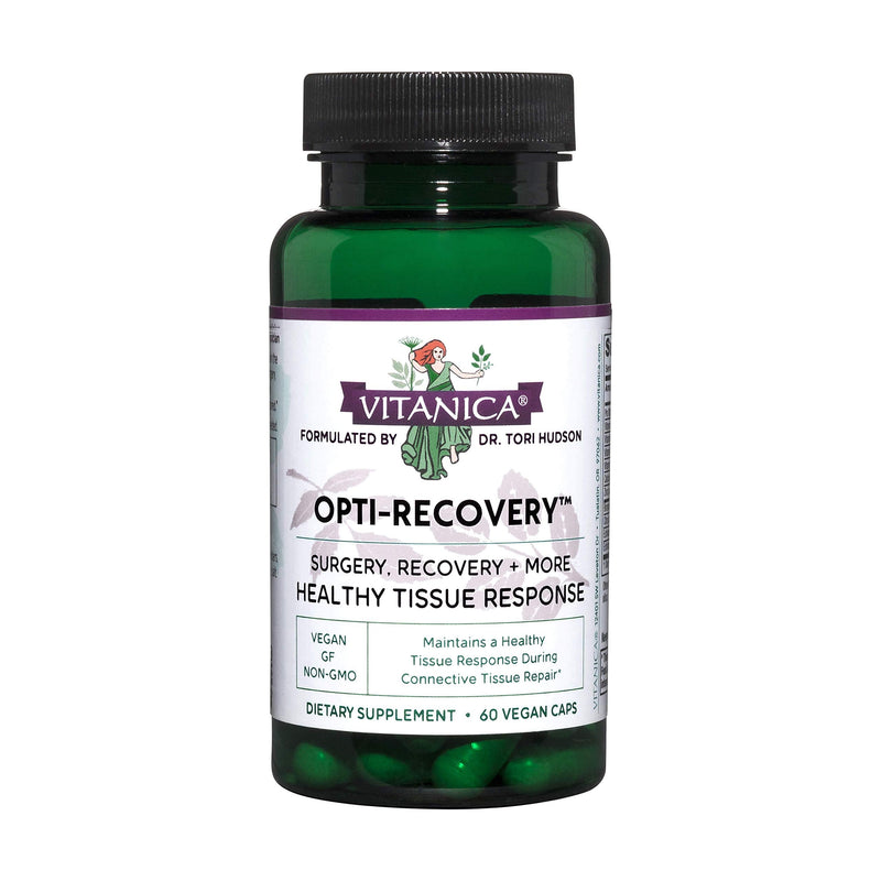 [Australia] - Vitanica Opti-Recovery, Pre & Post Surgery Support, Wound Care, BBL, Tummy Tuck, C Section & Postpartum Vitamin Essentials Healing Support, Scar, Shoulder, Hysterectomy, Breast & Lipo, Vegan, 60 Caps 