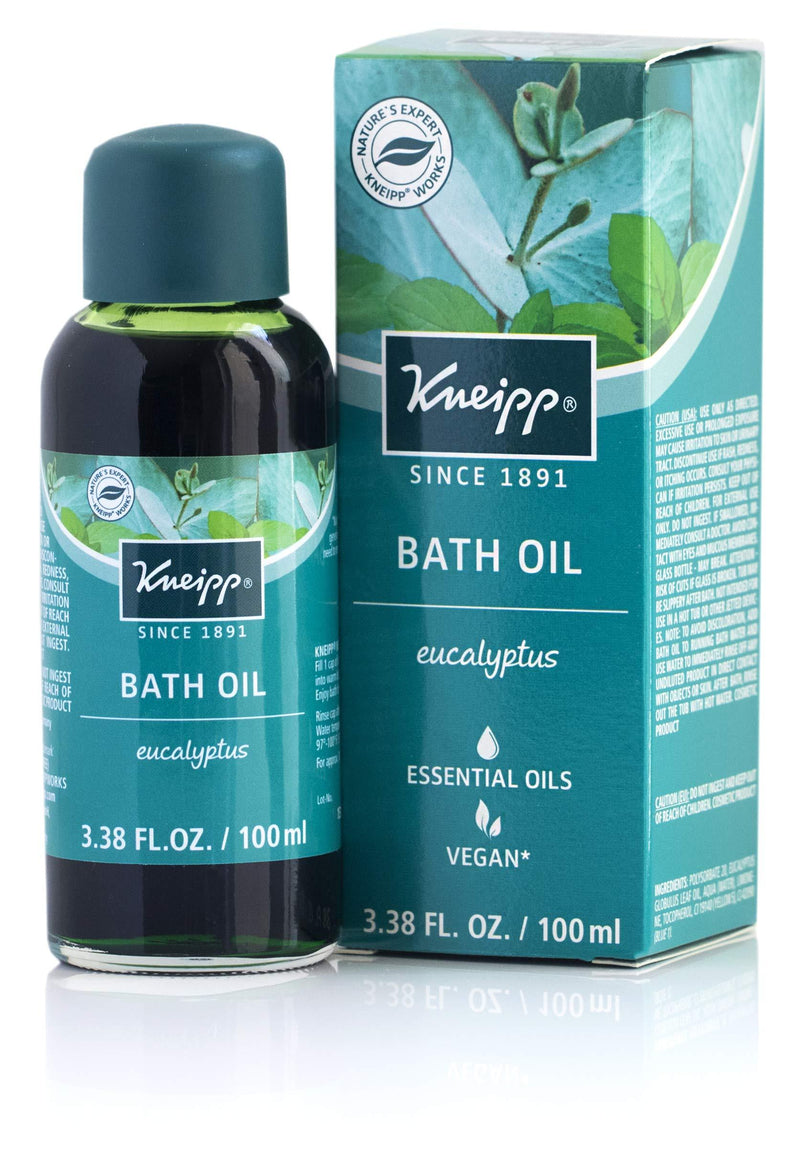 [Australia] - Kneipp Eucalyptus Herbal Bath Oil with Eucalyptus Essential Oil, 3.38 fl oz. 
