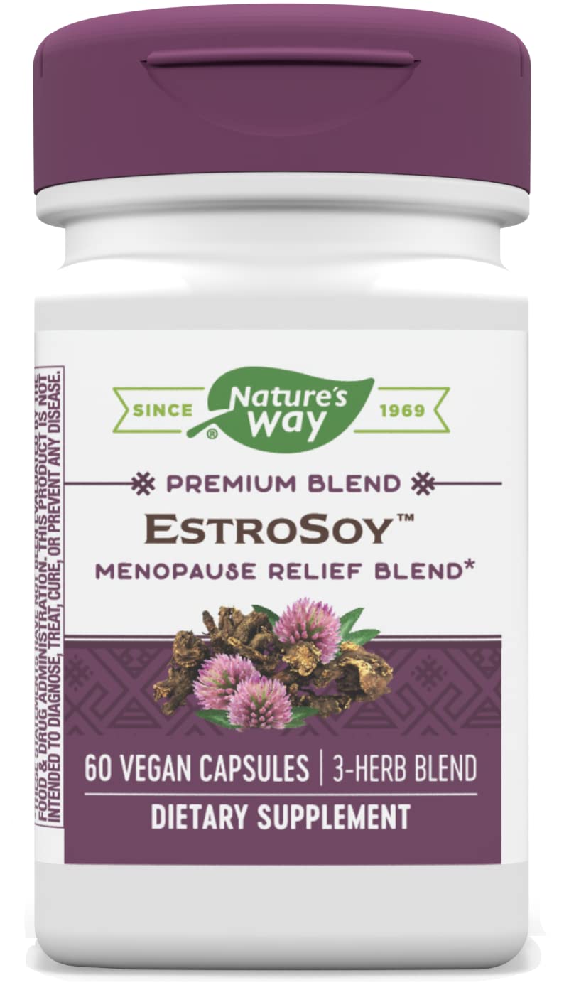 [Australia] - Nature's Way EstroSoy Menopause Relief Blend Black Cohosh Extract Fermented Soy, 60 Vcaps 