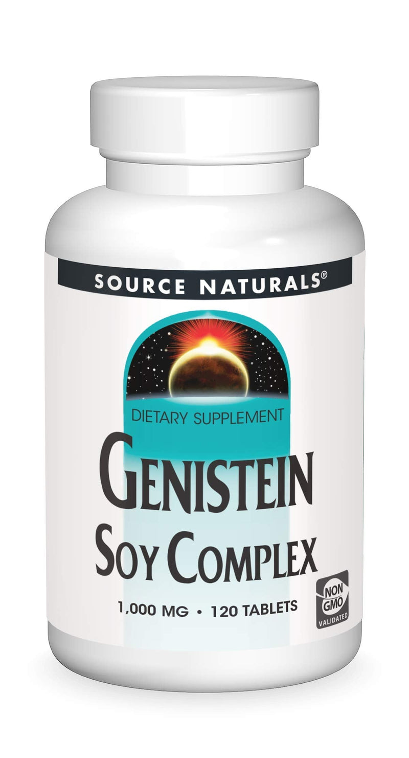 [Australia] - Source Naturals Genistein Soy Complex 1000 mg - 120 Tablets 120 Count (Pack of 1) 