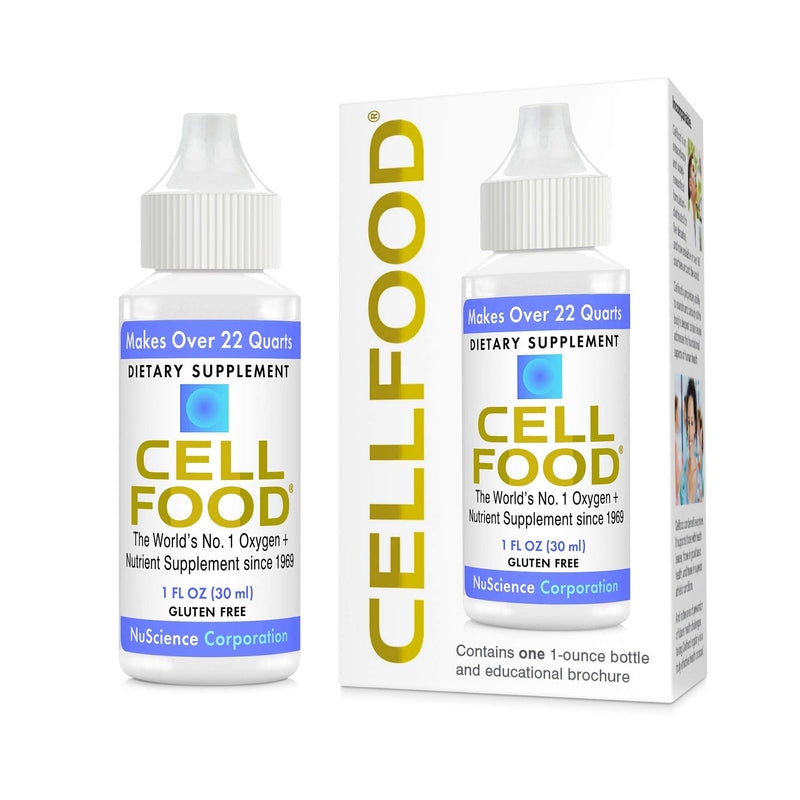 [Australia] - Cellfood Liquid Concentrate, 1 fl oz - Oxygen + Nutrient Supplement - Supports Immune System, Energy, Endurance, Hydration & Overall Health - Gluten Free, Non-GMO, Cert. Kosher - Makes Over 22 Quarts 